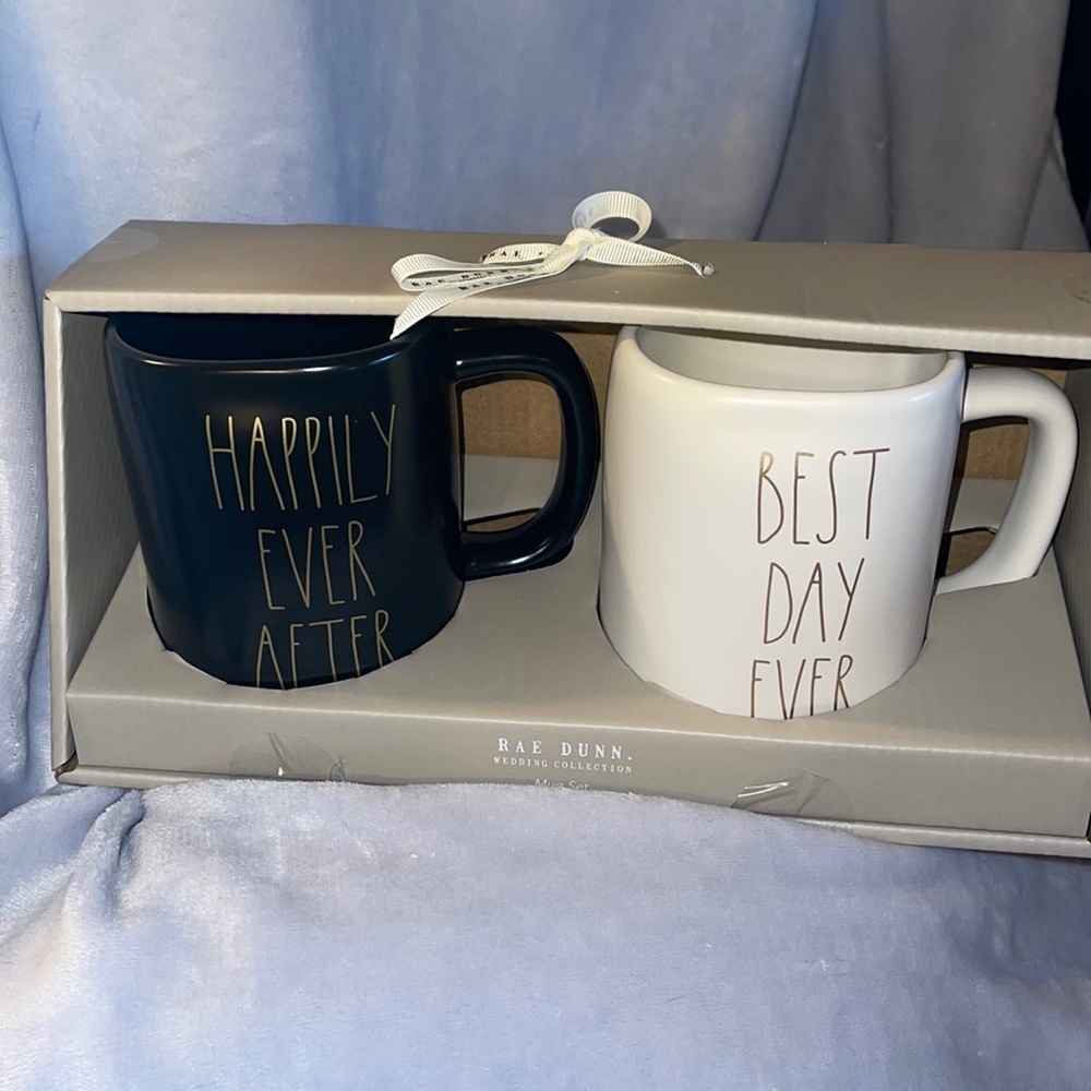 Rae Dunn “Wedding Collection” Set of Mugs